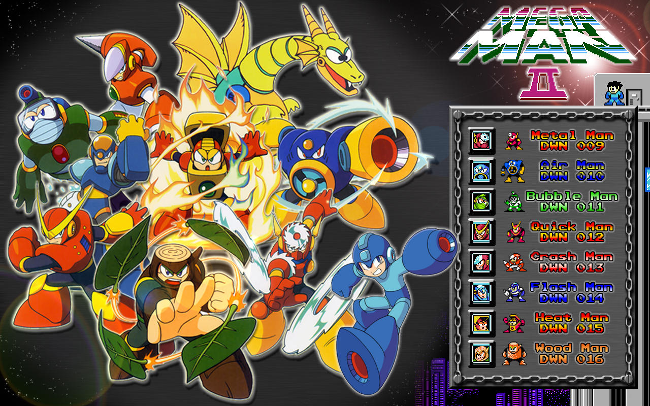 Megaman 2 wallpaper 16:10 by tam6231990