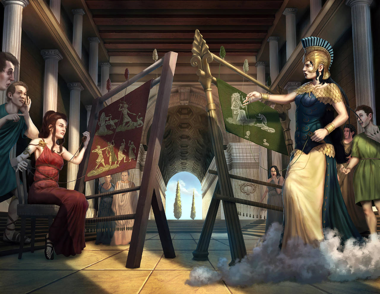 The Weaving Contest by Elderscroller on DeviantArt