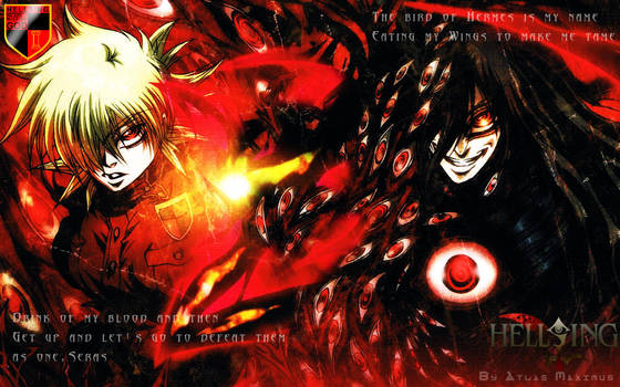 Wallpaper Alucard and Seras by AtlasMaximus