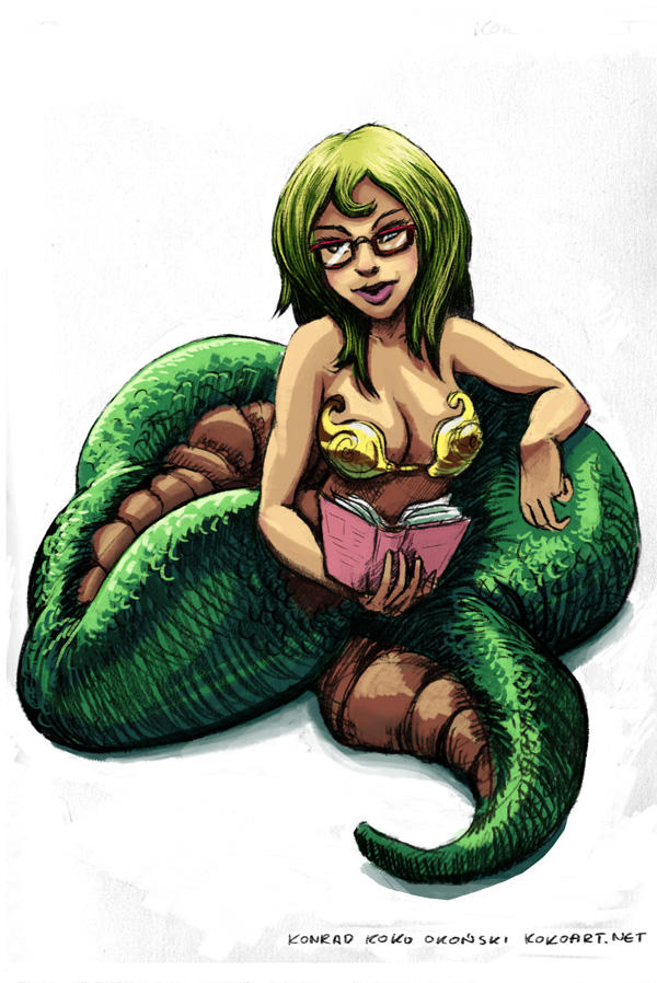 Naga character design by myszowor