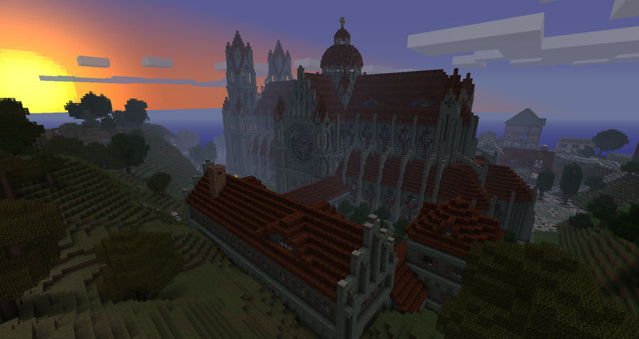 Cathedral at Sunset by phonophobie