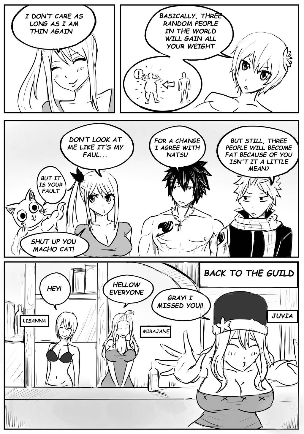 Fairy Tail Weight Gain Chapter Page 23 by bellywg on DeviantArt