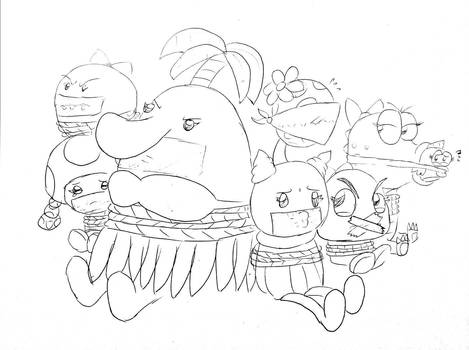 Mario characters. by thatguyisaperv