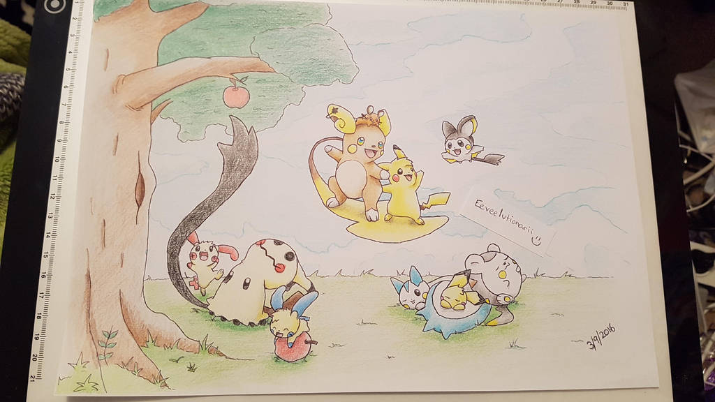 ''Pika'' Party by Eeveelutionarii