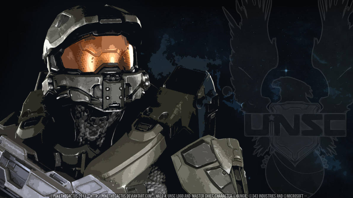 Halo 4 Master Chief Hd Wallpaper By Pokethecactus On