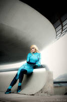 Samus at Galactic Federation HQ - Metroid by Yukilefay