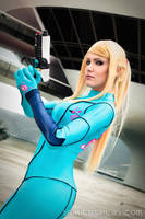 Samus at Galactic Federation HQ - Metroid Cos 2 by Yukilefay