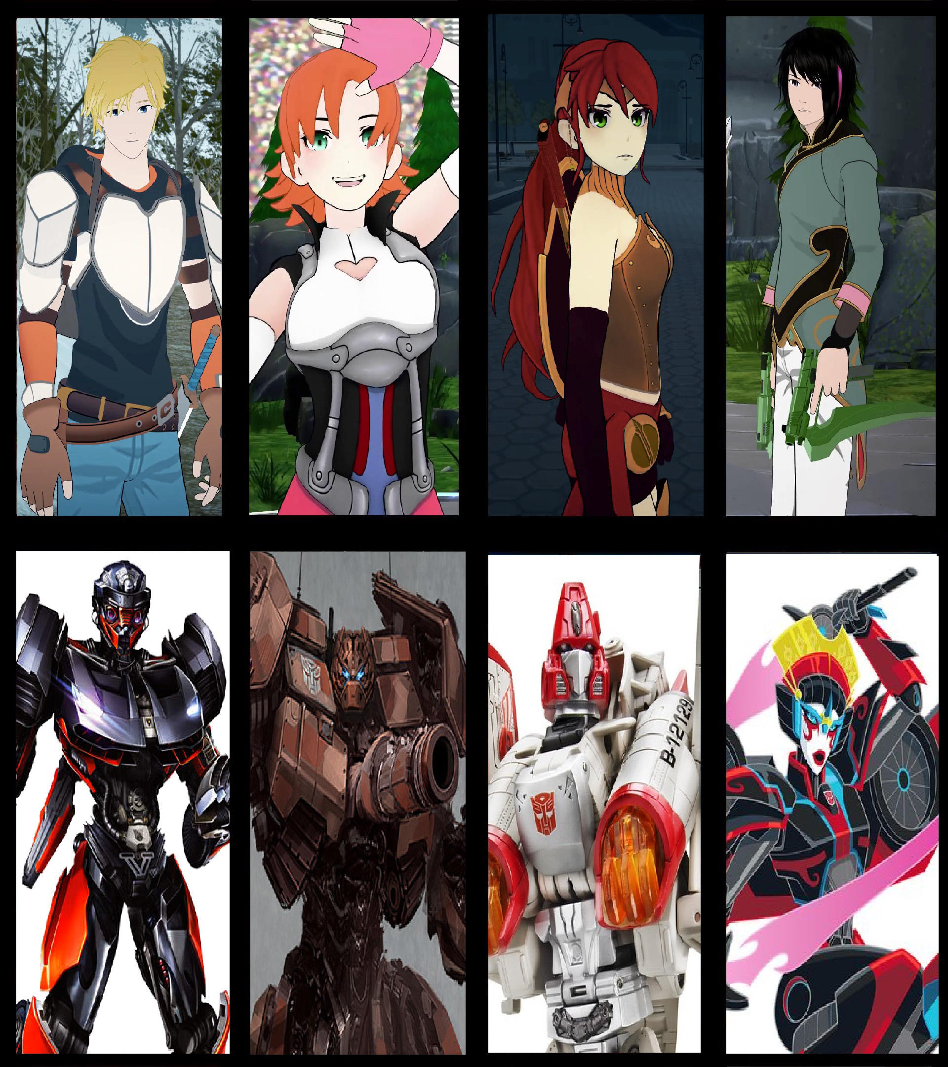 RWBY Blood and Steel Team JNPR Autobot teamups by Sideswipe217 on DeviantArt