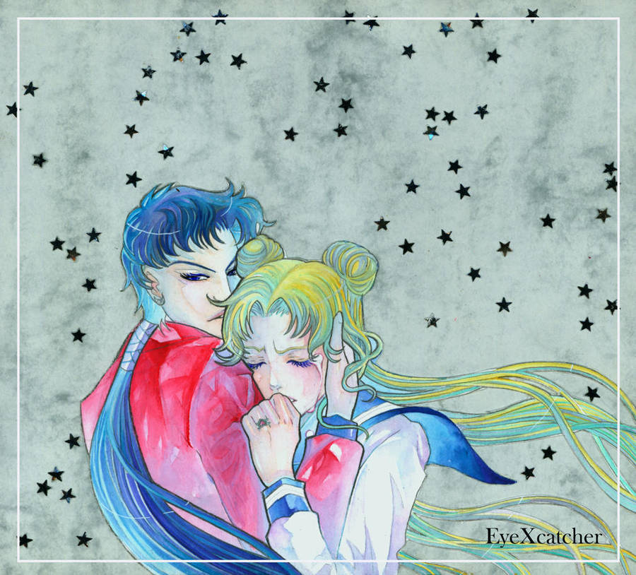 Bunny and Seiya Sailor Moon Fanart by Eye-X-catcher