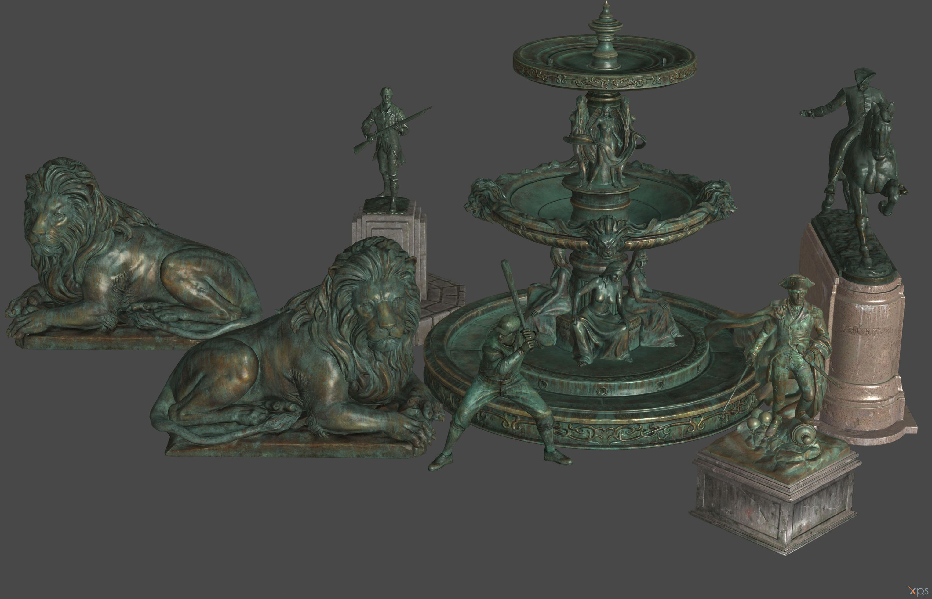 'Fallout 4' Statues XPS ONLY!!! by lezisell on DeviantArt