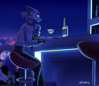 In a bar high up by oLEEDUEOLo