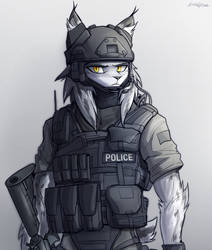 A lynx with firepower by oLEEDUEOLo