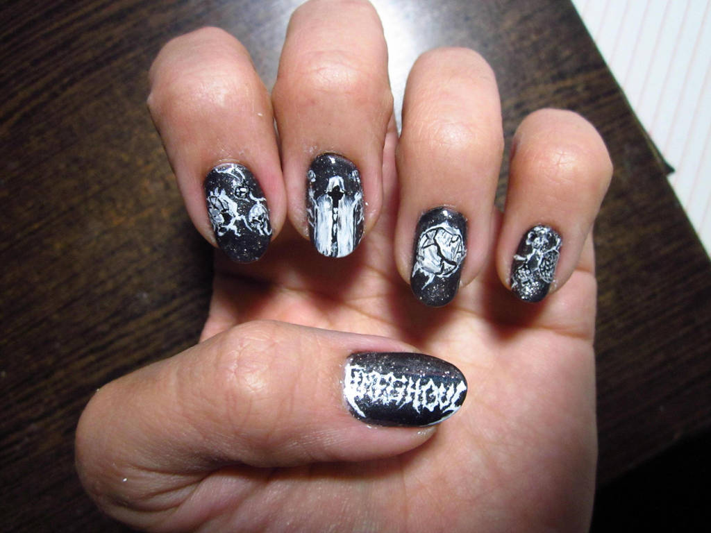 Death Metal Nail Art: Timeghoul By Rainwound On DeviantArt Death Metal Nail Art: Timeghoul by Rainwound ... - Death Metal Nail Art: Timeghoul By Rainwound On DeviantArt