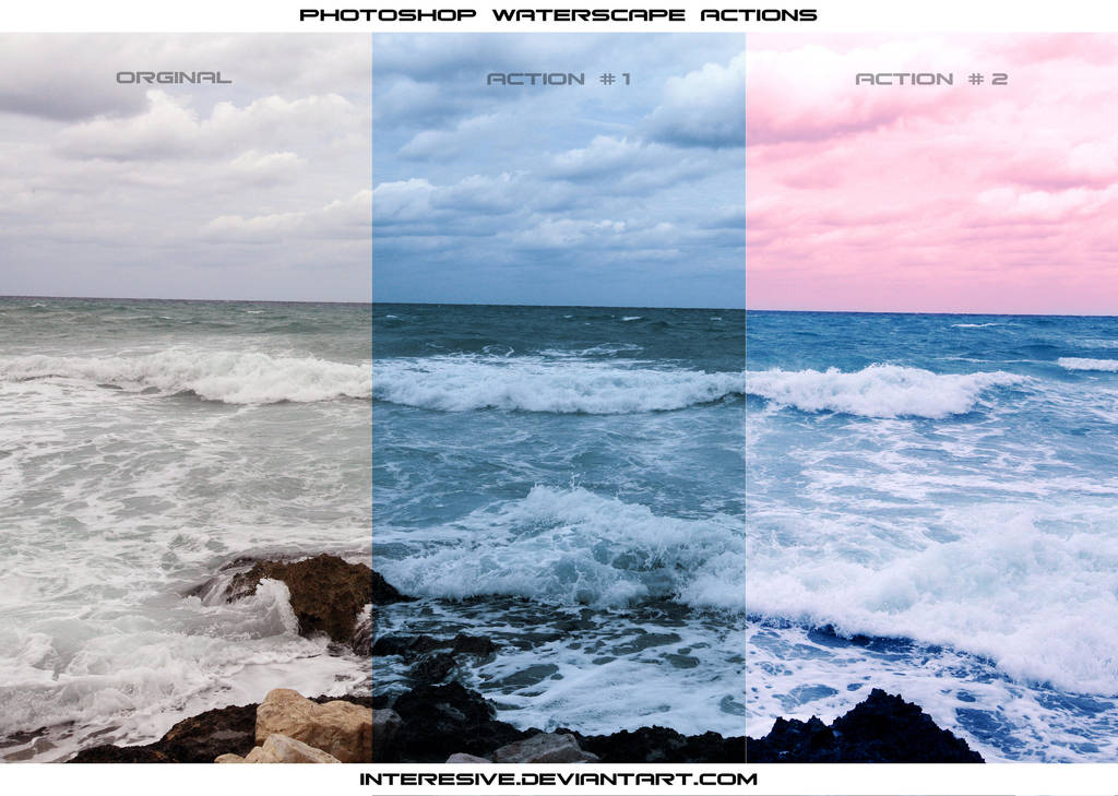 Photoshop waterscape Action by interesive
