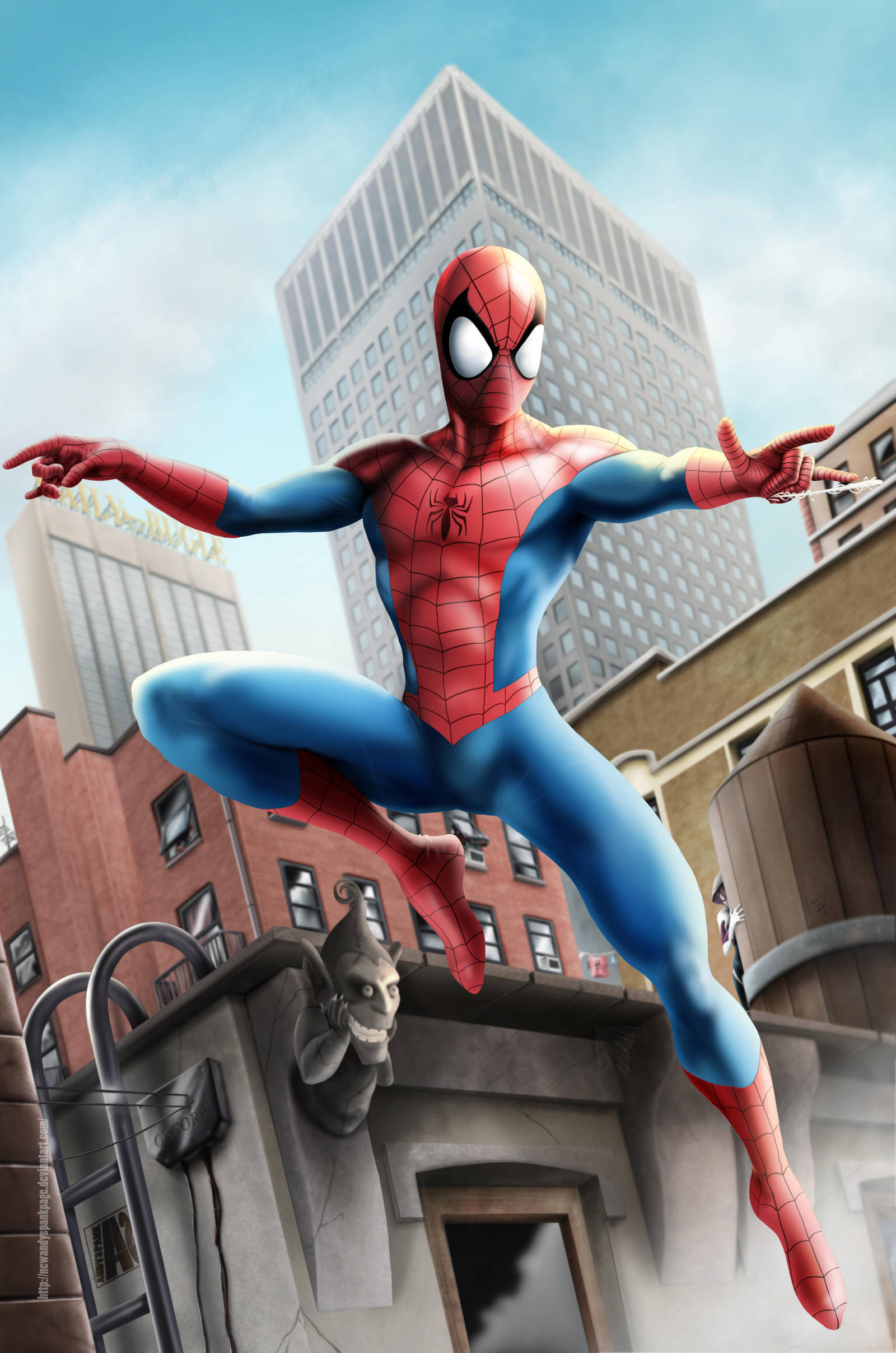 Spider-man spied by NEWANDYSpankPaGE
