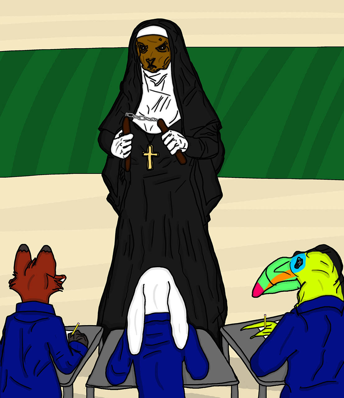 Just 4 U: Triple pun, meet NunChuck by ByLagarto