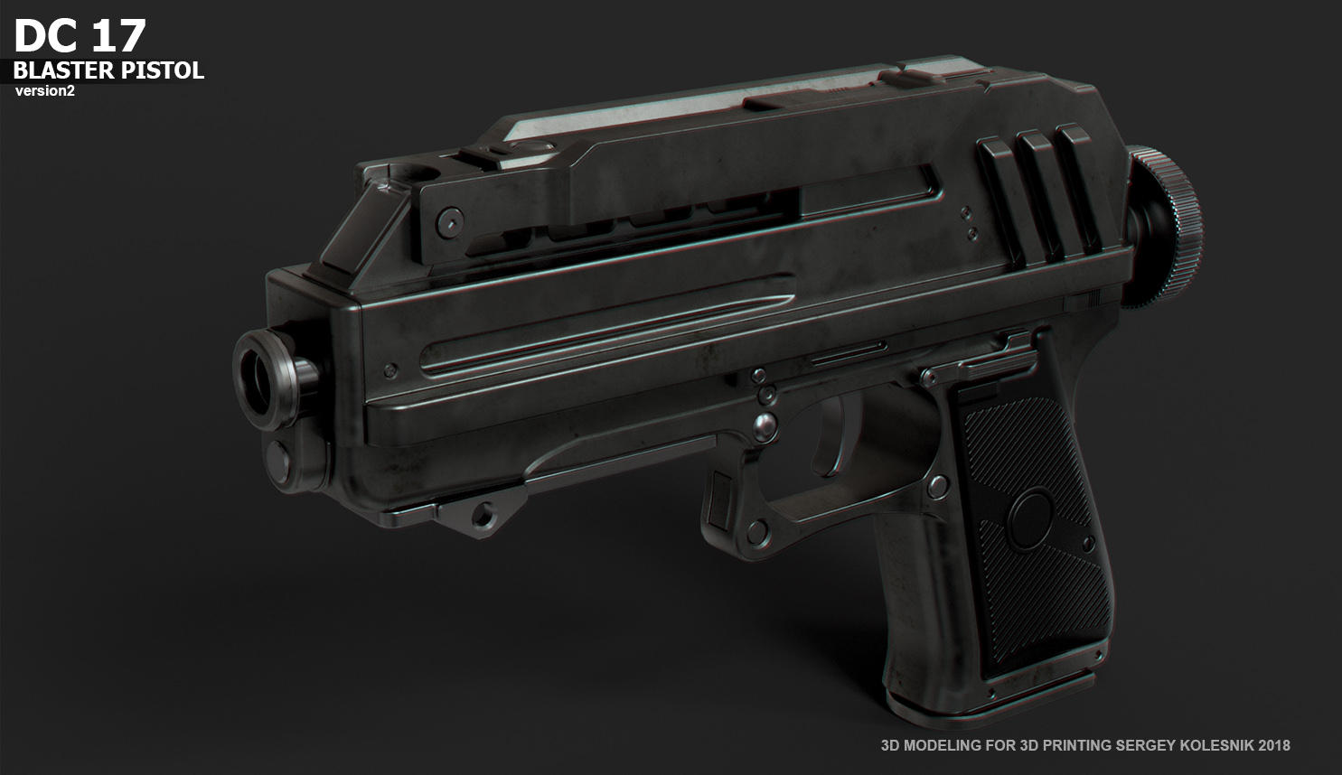 DC17 v2 Blaster Pistol by ksn-art
