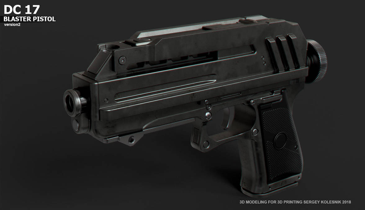 DC17 v2 Blaster Pistol by ksn-art