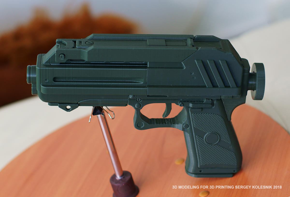 DC17 Blaster Pistol by ksn-art