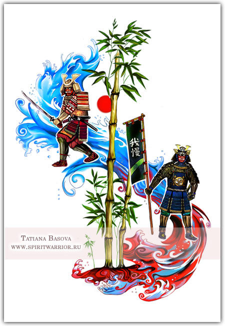 Samurai tattoo by Tatiax