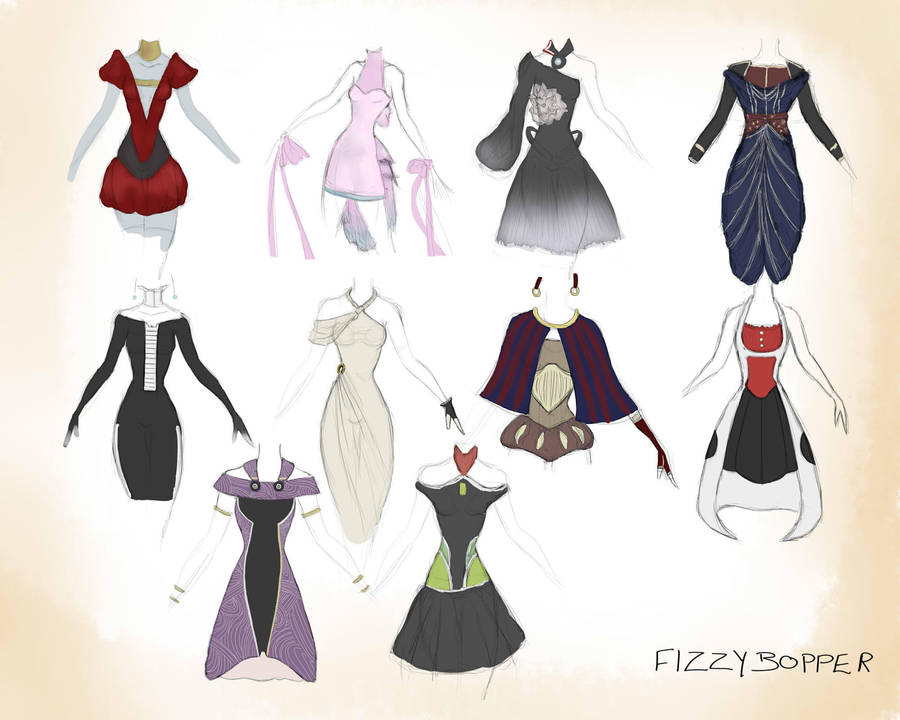 Mass Effect Dress Dump. by Fizzybopper