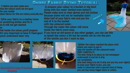 Ombre Fabric Dying tutorial by LadyOfBarians