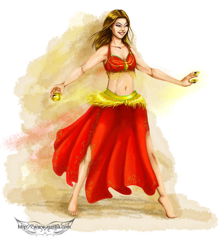 Red Bellydancer by Ayrtha