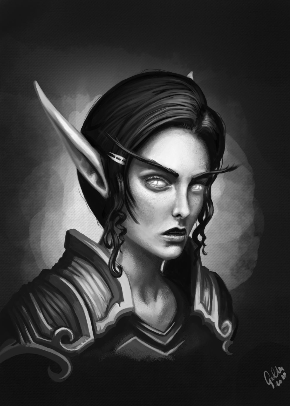 Sharp look, sharp tongue! by Galder