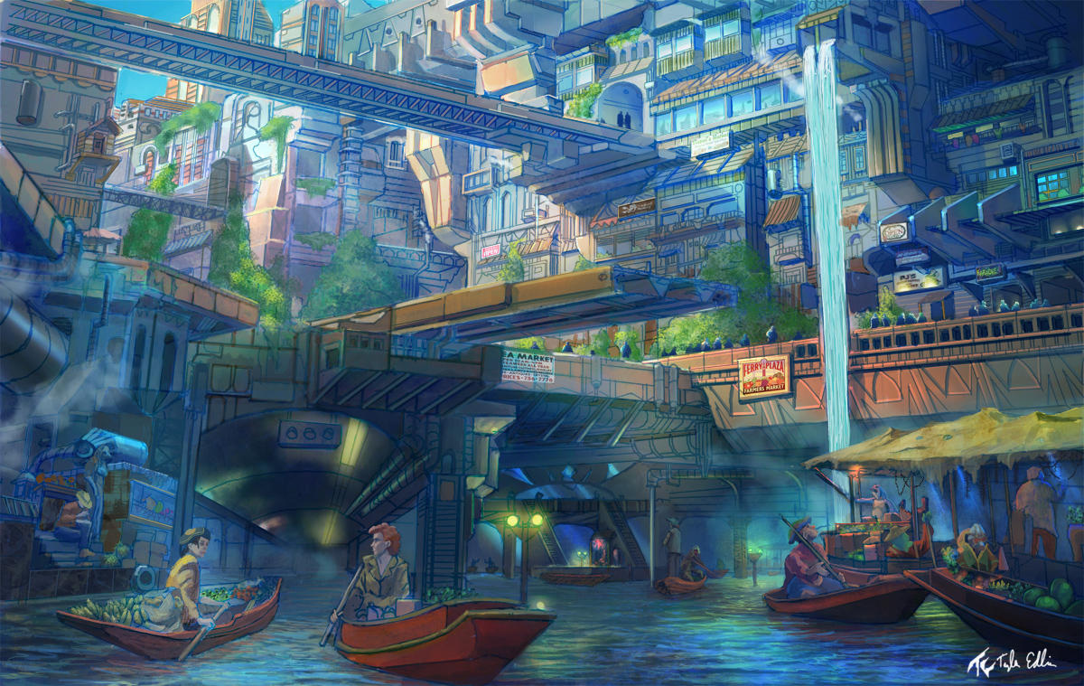 market concept by TylerEdlinArt