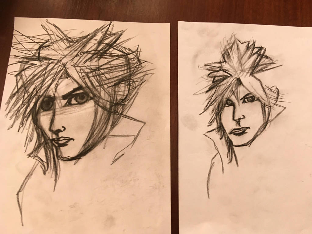 Cloud Strife Final Fantasy Drafts 24 9 2018 By Saraeustace91