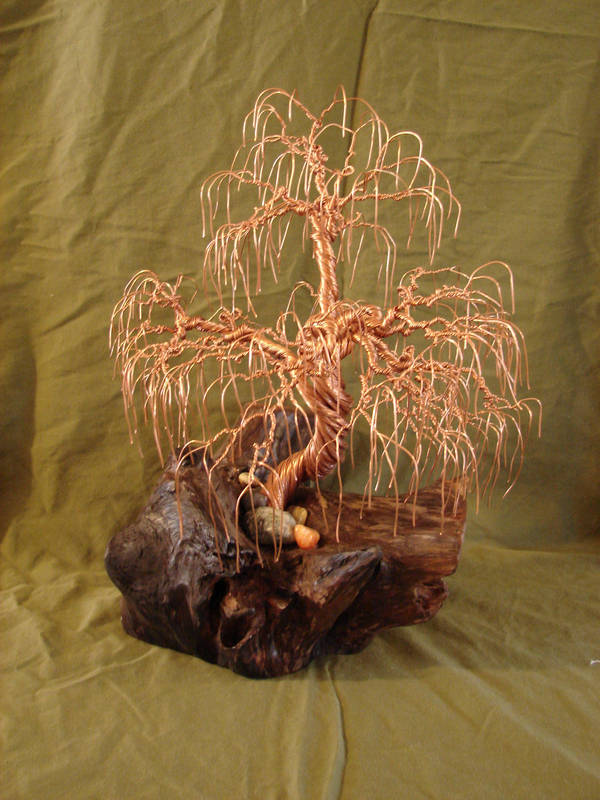 Copper wire willow tree by Rhed-Dawg