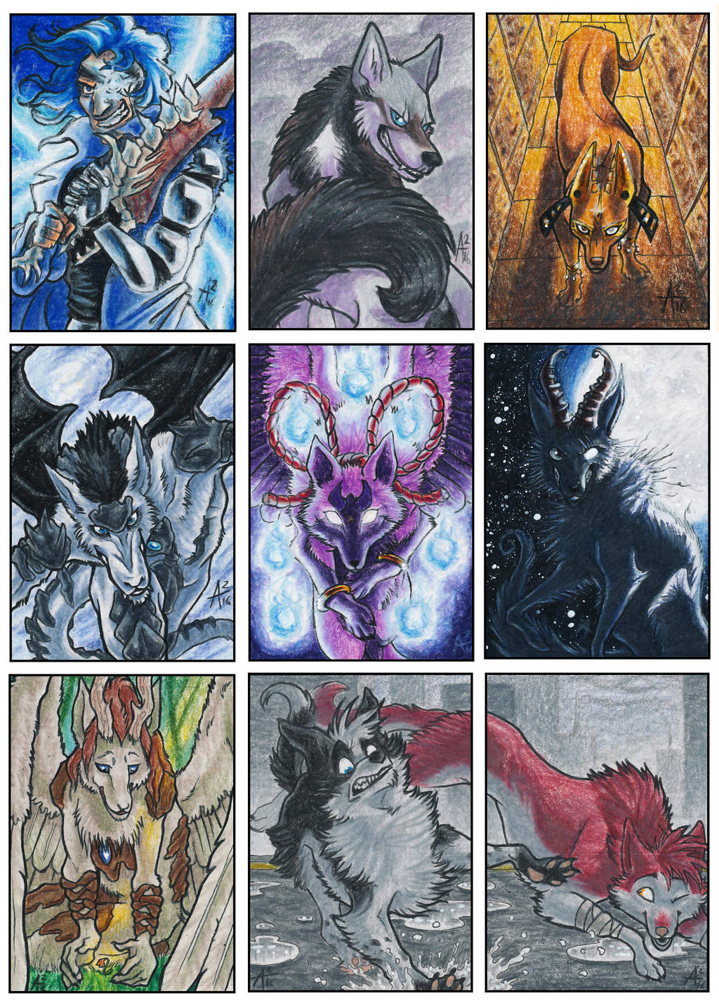 ACEO Cards Commission Set 1 by ARVEN92 on DeviantArt