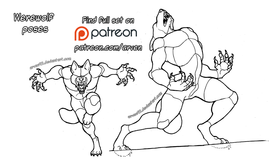 Pose Reference Werewolves Dlc By Arven92 On Deviantart