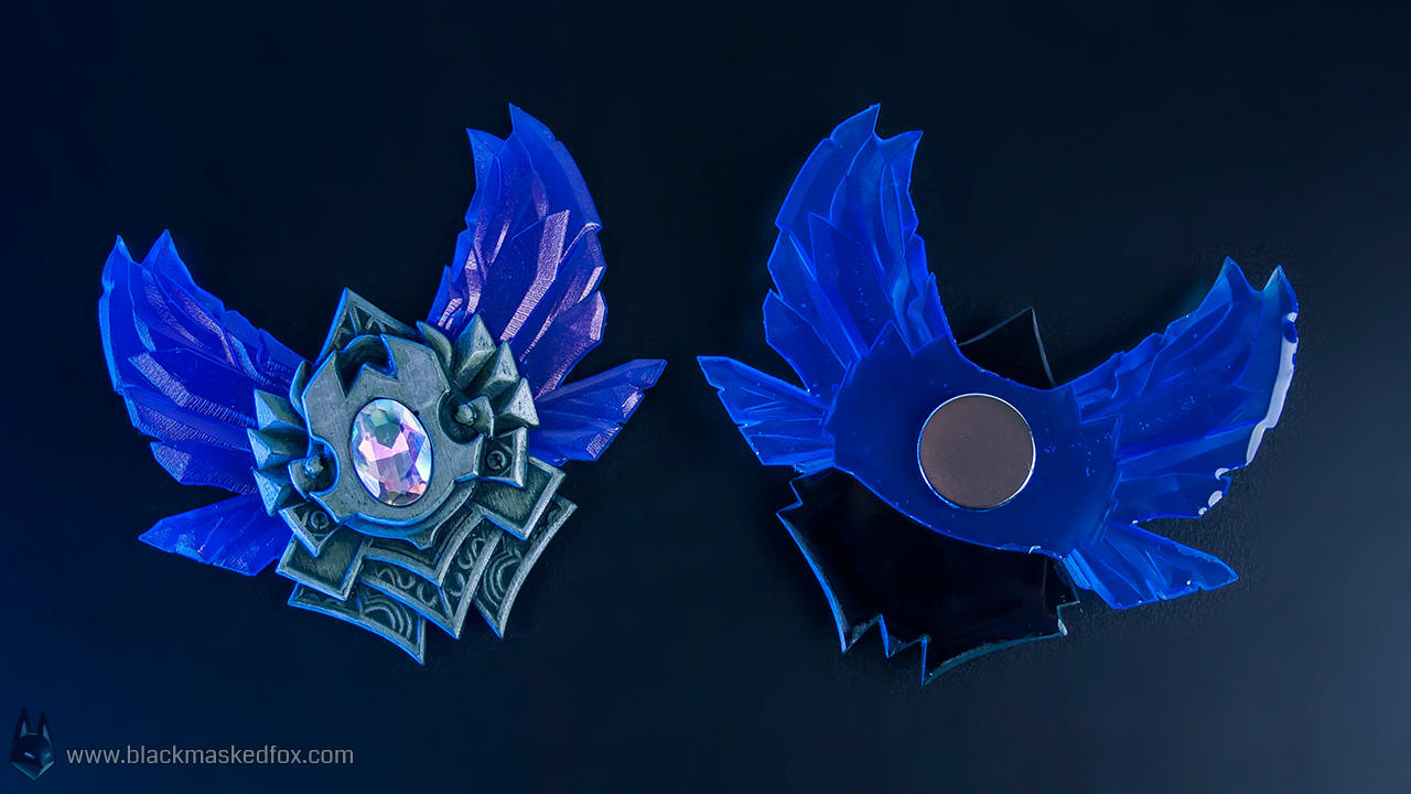 League of Legends Diamond Badge - hand made by blackmaskedfox