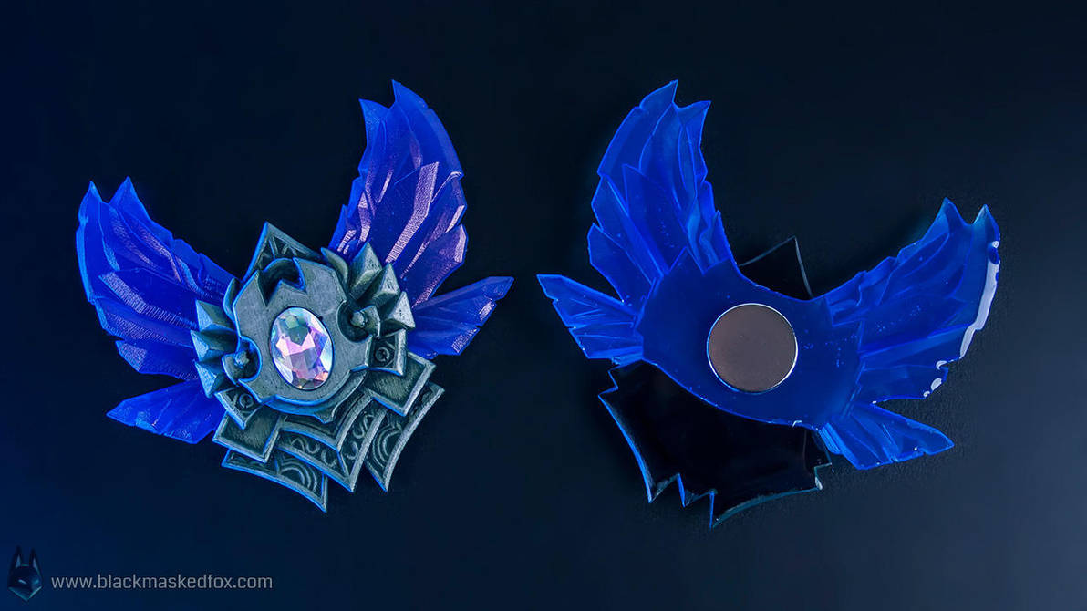 League of Legends Diamond Badge - hand made by blackmaskedfox