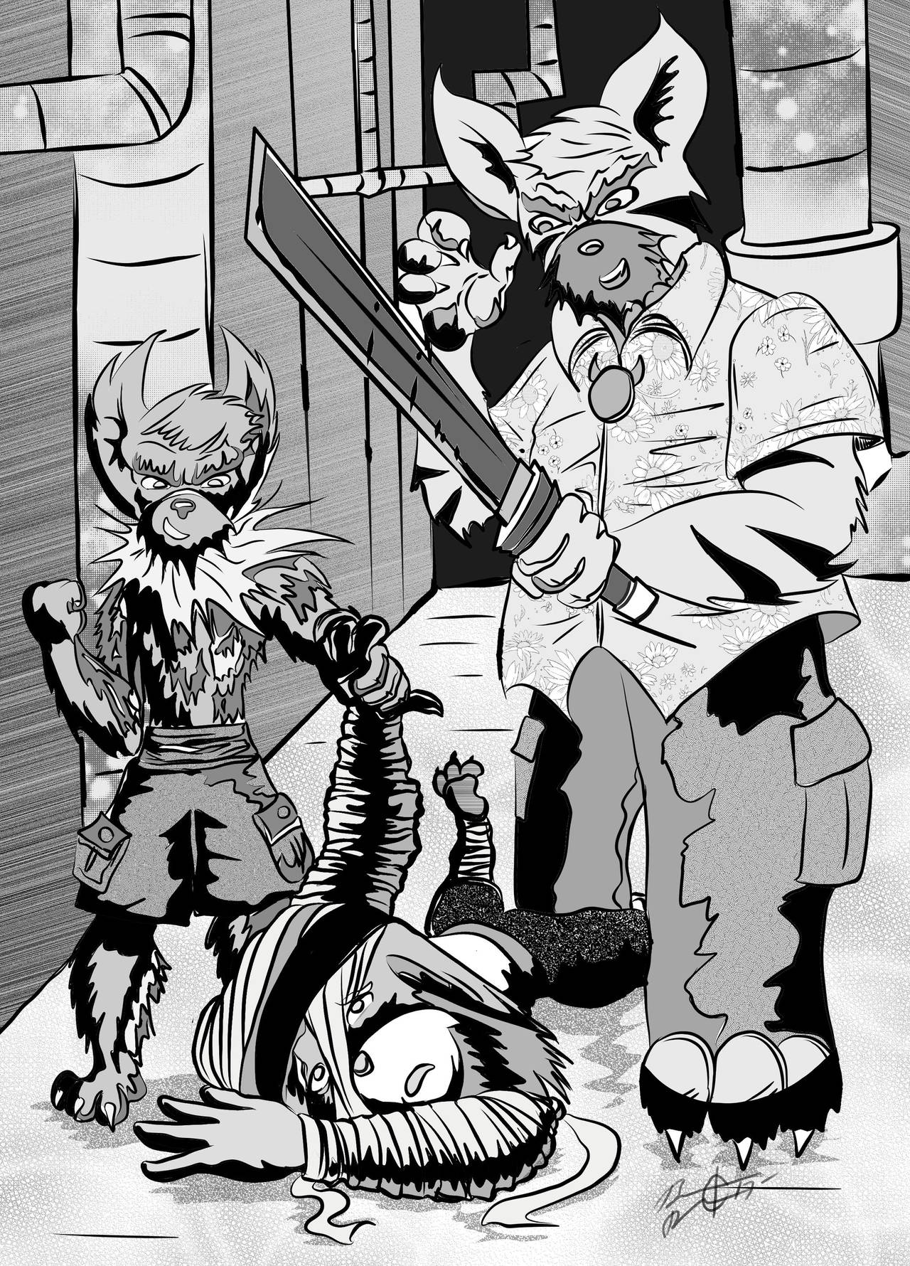 Attacked in an Alleyway by MortimerAglet