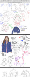 In Depth Lesson Notes - Jean Jacket diagram study by AshantiArt