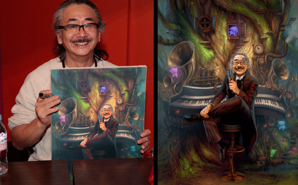 Portrait of Nobuo Uematsu by randis