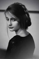 Black flowers blossom by haania