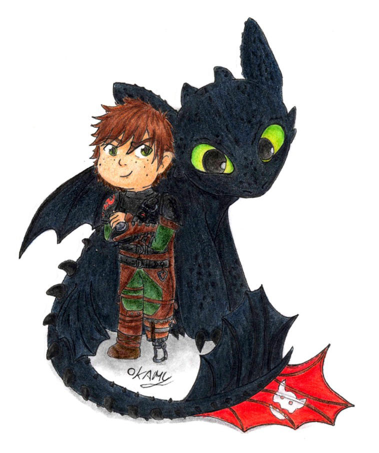 Como entrenar a tu dragonHipo y Desdentado by OkamySnow on DeviantArt