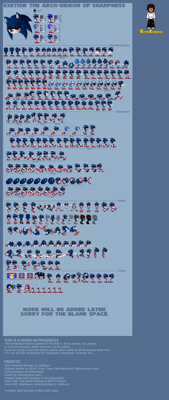 Exetior The Arch-Demon of Sharpness Spritesheet V1 by RetroKrasher on ...
