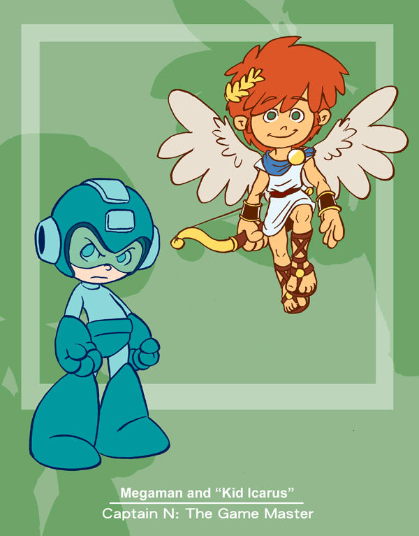 captain n megaman and pit by kevinbolk on deviantart