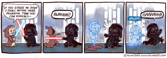 Star Wars Funnies: Obi-Wan by kevinbolk
