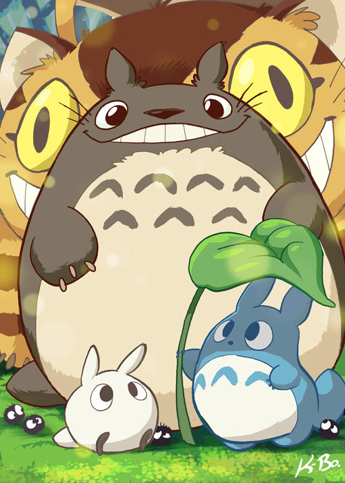 Studio Ghibli: My Neighbor Totoro Art Card by kevinbolk