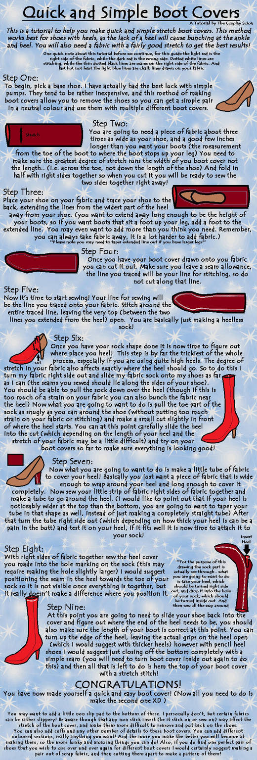 Stretch Boot Cover Tutorial by The-Cosplay-Scion
