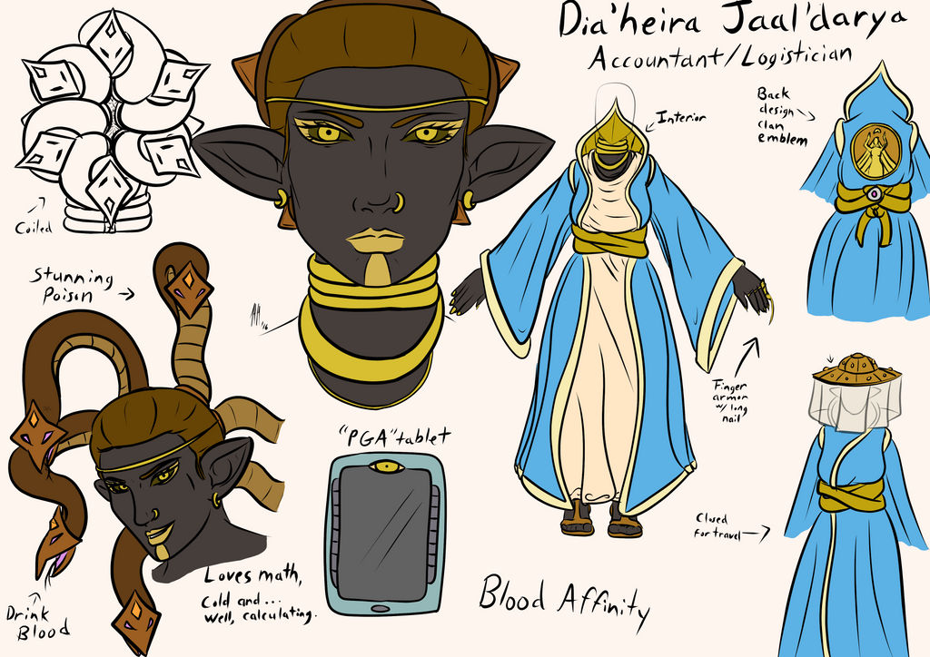 Dia'heira Jaal'Darya sheet update by Pitdragon