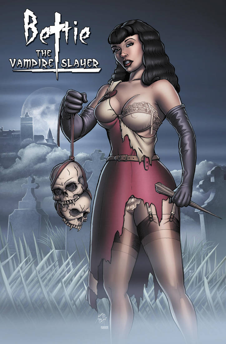 Bettie the Vampire Slayer -collab by DocRedfield