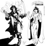 Crimson Cutlass and Chameleon char.sheet by DocRedfield