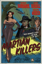 MARTIAN KILLERS - 1950-style Poster by DocRedfield
