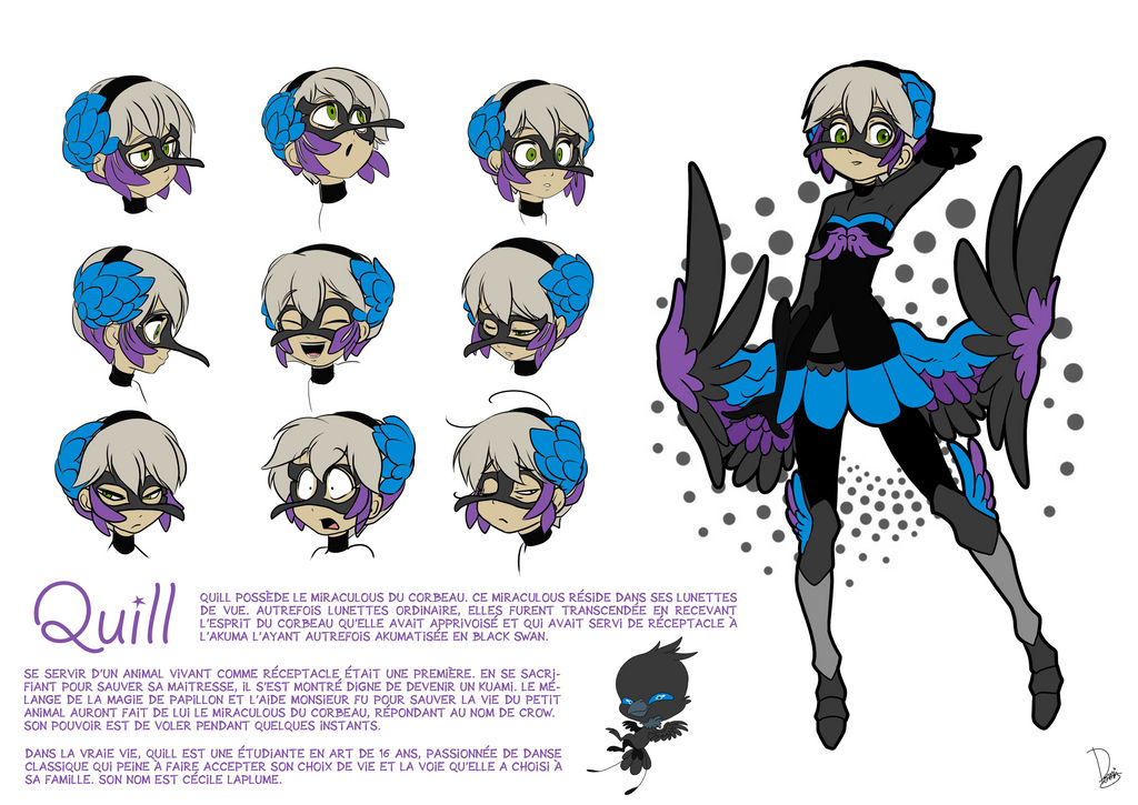 Quill - miraculous ladybug OC by Dormin-Kanna